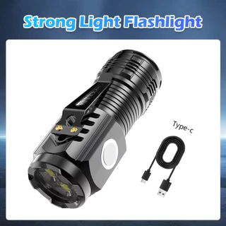 GTRMALLSHOP (528B)ไฟฉายแรงสูง 3*LED ไฟฉายสว่าง ไฟฉายอเนกประสงค์ ขนาดพกพา ไฟฉายUSB