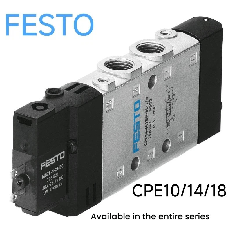 FESTO โซลินอยด์วาล์ว CPE14/18-M1BH-3GL/O-5L/J-5/3G/ES-1/8-1-QS-6