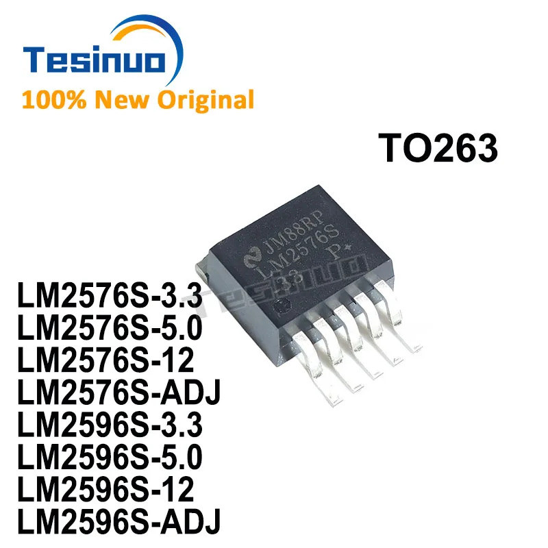 5PCS LM2576S-3.3 LM2576S-5.0 LM2576S-12 LM2576S-ADJ LM2596S-3.3 LM2596S-5.0 LM2596S-12 LM2596S-ADJ T