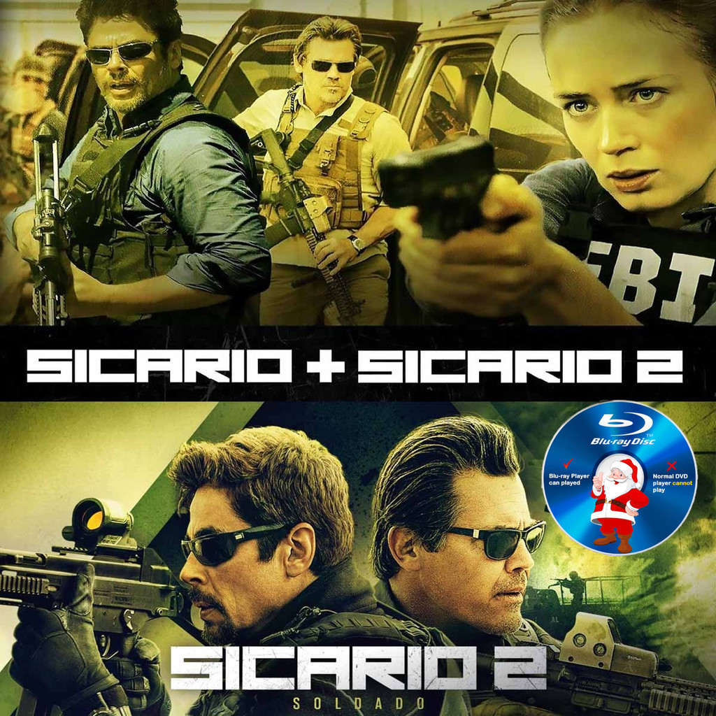 E-BLURAY Sicario /Sicario: Day of the Sradeado 2018 .Collection Action/Crime ENGLISH MOVIE