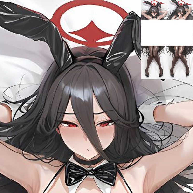 อะนิเมะ Blue Tsukatsuki Rio Dakimakura Waifu ปลอกหมอนพิมพ์สองด้านของขวัญผู้ชาย Wakmo