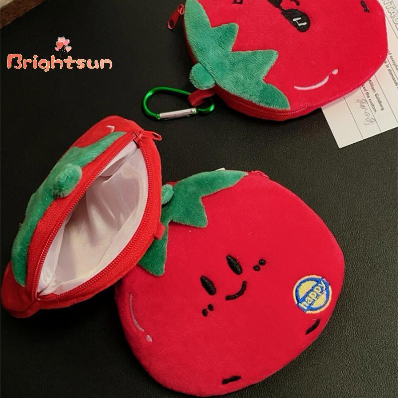 [BT-t] กระเป๋าใส่เหรียญตุ๊กตาการ์ตูนมะเขือเทศจี้น่ารักแบบพกพากระเป๋าสตางค์กระเป๋าเก็บกระเป๋าเครื่องประดับอุปกรณ์ตกแต่งของขวัญใหม่ – โปรปัง