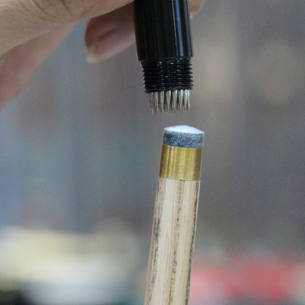 Snooker Pool Cue Tip Shaper Multifunction Billiard Cue Tip Shaper Easy To Carry Cue Tip Burnisher Tr