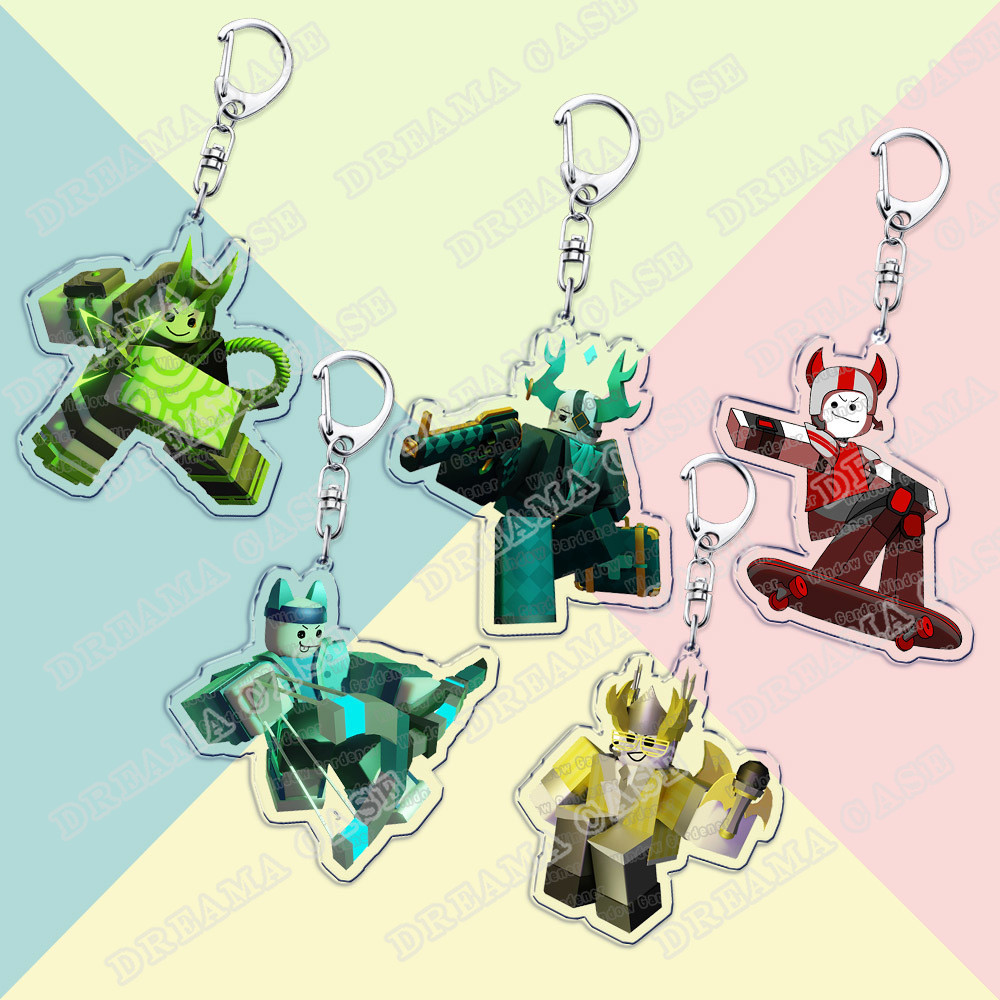 เกมยอดนิยมการ์ตูน Phighting Chibis พวงกุญแจสําหรับอุปกรณ์เสริมกระเป๋า Keyrings เครื่องประดับแฟนเพื่อนของขวัญ