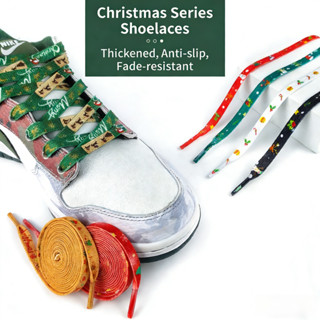เชือกผูกรองเท้าคริสต์มาสอินเทรนด์ตัวอักษรส่วนบุคคลต้นไม้สไตล…