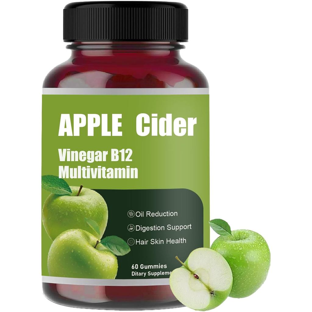 Apple Cider Gummy-Apple Cider Vinegar B12 Multivitamin, Natural Apple Cider Vinegar Gummies - Vinagr