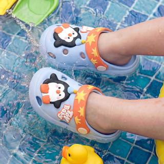 รองเท้าแตะเด็ก ขนาด 14-19ซม. ออกแบบเป็นสัตว์ สำหรับเด็กวัยหั…