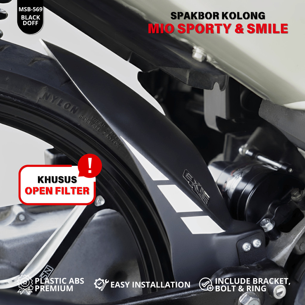Exie Art Mudguard Under Mio Sporty Smile Open Filter (2003-2013)