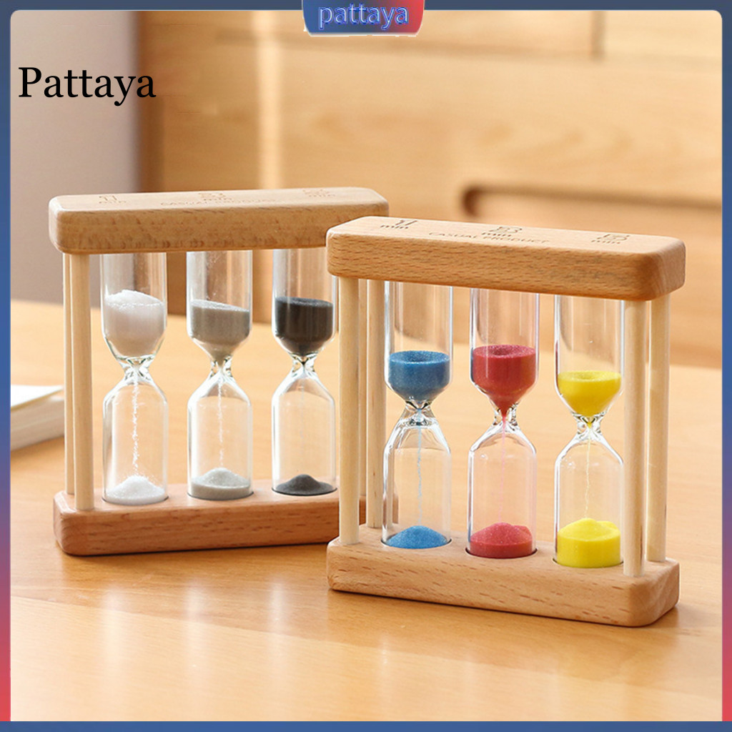 {พัทยา} นาฬิกาทราย Timers Set 1 Sand Timer 3-in-1 Sand Timer Set 1 Min 3 Min 5 Min Hourglass for Coo