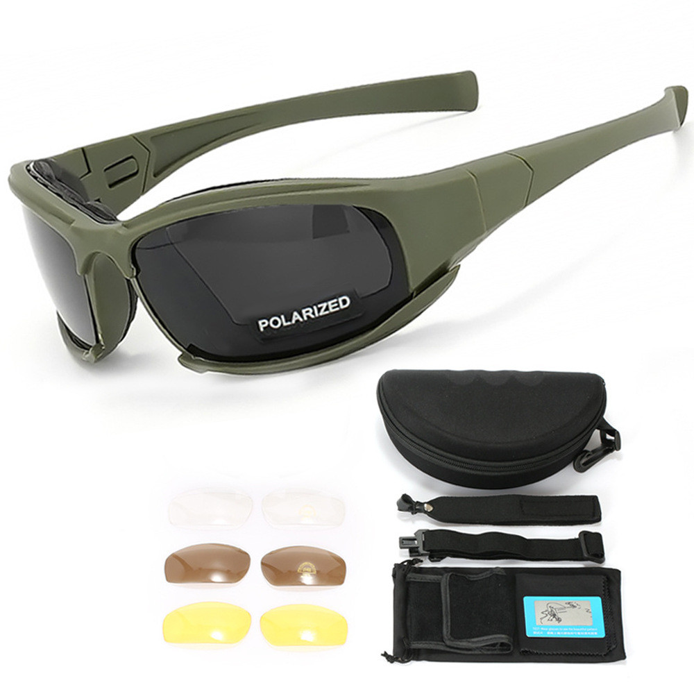 แว่นป้องกันตา เลนส์เปลี่ยนได้ สำหรับกิจกรรมกลางแจ้ง แว่นตายุทธวิธี Tactical ใส่ได้กลางวัน กลางคืน