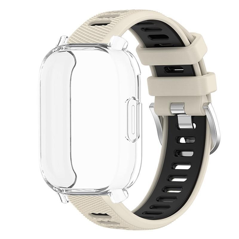 2 in 1 Soft Full Case + Strap Two tone Sports Silicone รูปที่ 5