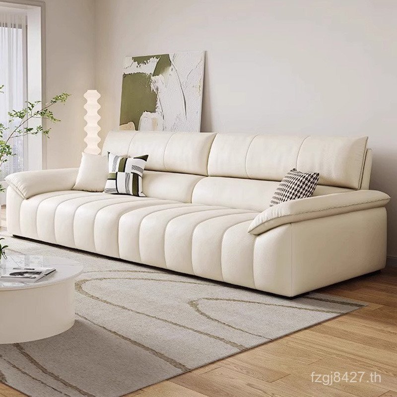 ครีมตรง Hengfeng Extreme Layer Small Apartment Company โซฟาหนังแท้ในครัวเรือน Cowhide Head ps021#排简意