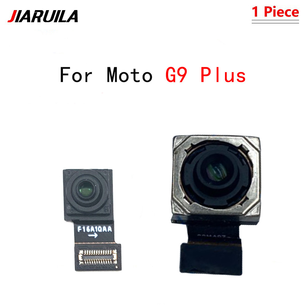 กล้องเซลฟี่ด้านหน้าสําหรับ Moto G9 Plus กล้องด้านหลัง Flex Cable อะไหล่ทดแทน