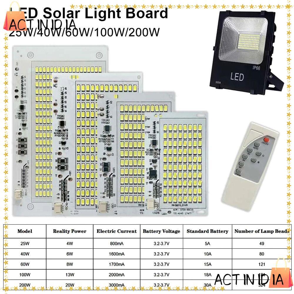 ACTINIDIARA แผงแหล่งกําเนิดแสง 1 ชิ้น, แสงสีขาว SMD5730 ไฟ LED, ความสว่างสูงพร้อมรีโมทคอนโทรล 25/40/60/100/250 วัตต์รีโมทคอนโทรล Floodlight
