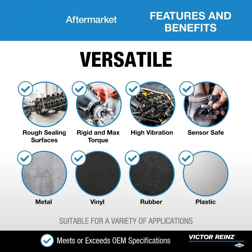 【COD】กาวทาประเก็น VICTOR REINZ REINZOSIL +320อาศา วิคเตอร์ไรนซ์ สีเทาดำ 70ml กาวทาปะเก็น กาวประกอบเครื่องยนต์ กาวบอนด์​ - รูปที่ 6