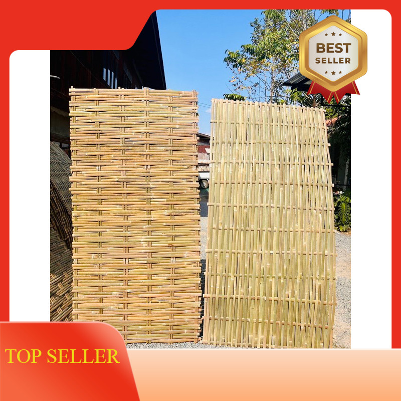 ระแนงไม้ไผ่สาน แผงไม้ไผ่ มือ 1งานดิบ ตกแต่งผนังและฝ้าอย่างสวยงาม มีให้เลือกด้วยกัน 7 แบบ หลายขนาด