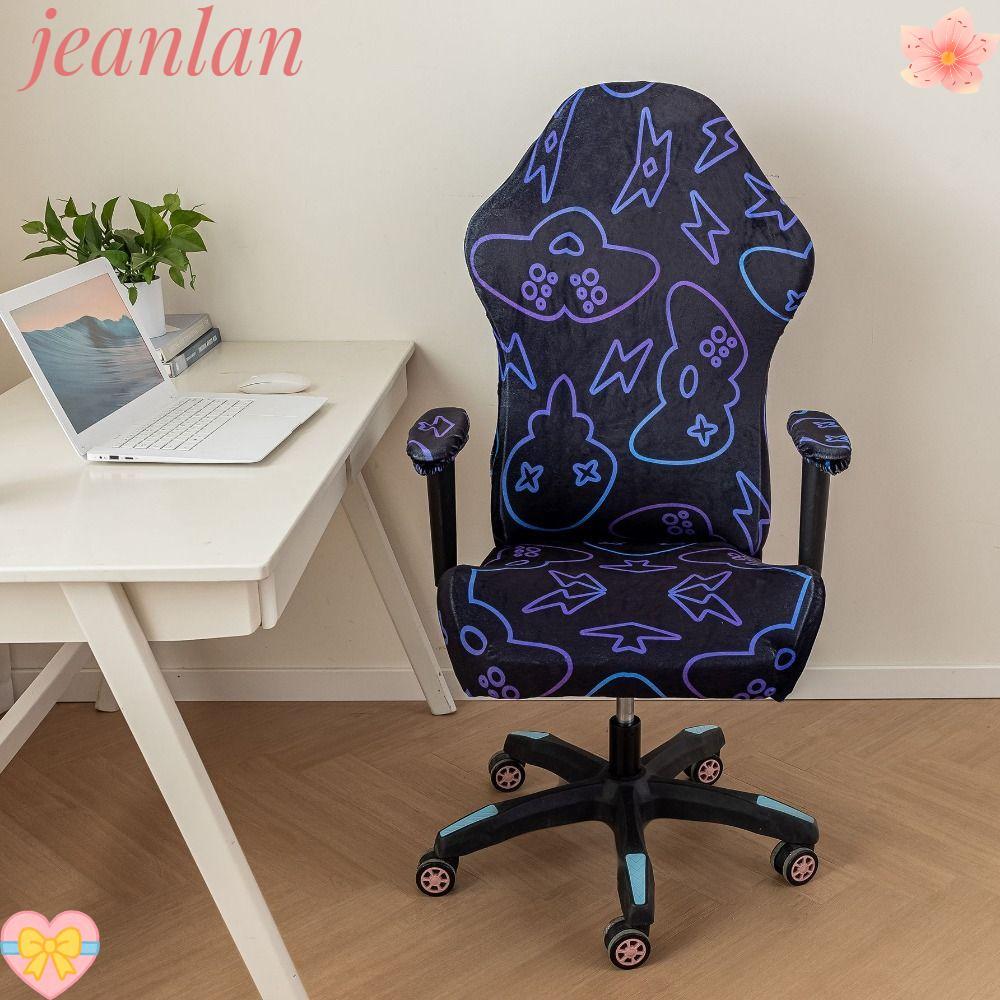 ปลอกหุ้มเก้าอี้ออกกําลังกาย JEANLAN, ผ้าคลุมเก้าอี้เกมมิ่งสแปนเด็กซ์สีสันสดใส, สากลยืดหมุนยกความยืดหยุ่นนุ่มคอมพิวเตอร์ที่นั่งเก้าอี้ครอบคลุม