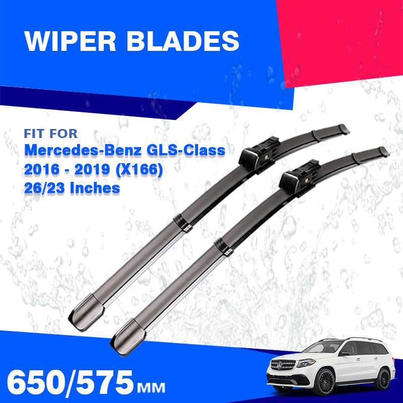 ใบปัดน้ําฝนด้านหน้าสําหรับ Mercedes Benz GLS Class X166 2016 2017 2018 2019 กระจกกระจกอุปกรณ์เสริม G
