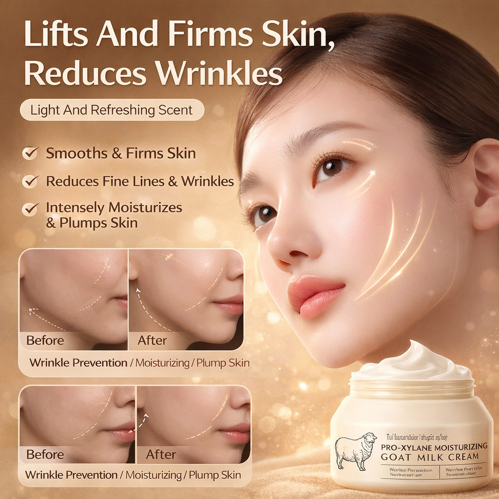 Bose Moisturizing Goat Milk Cream Hydrating Anti-Aging Face Cream Non-Greasy Goat Milk Cream Bosein 