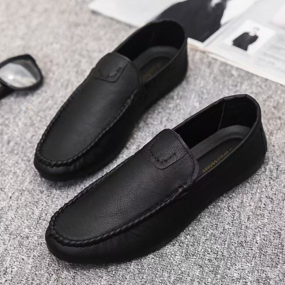 รองเท้าโลฟเฟอร์หนังผู้ชายคุณภาพสูงรองเท้าขับรถ Low-Top Slip On 9EVE FZ6V