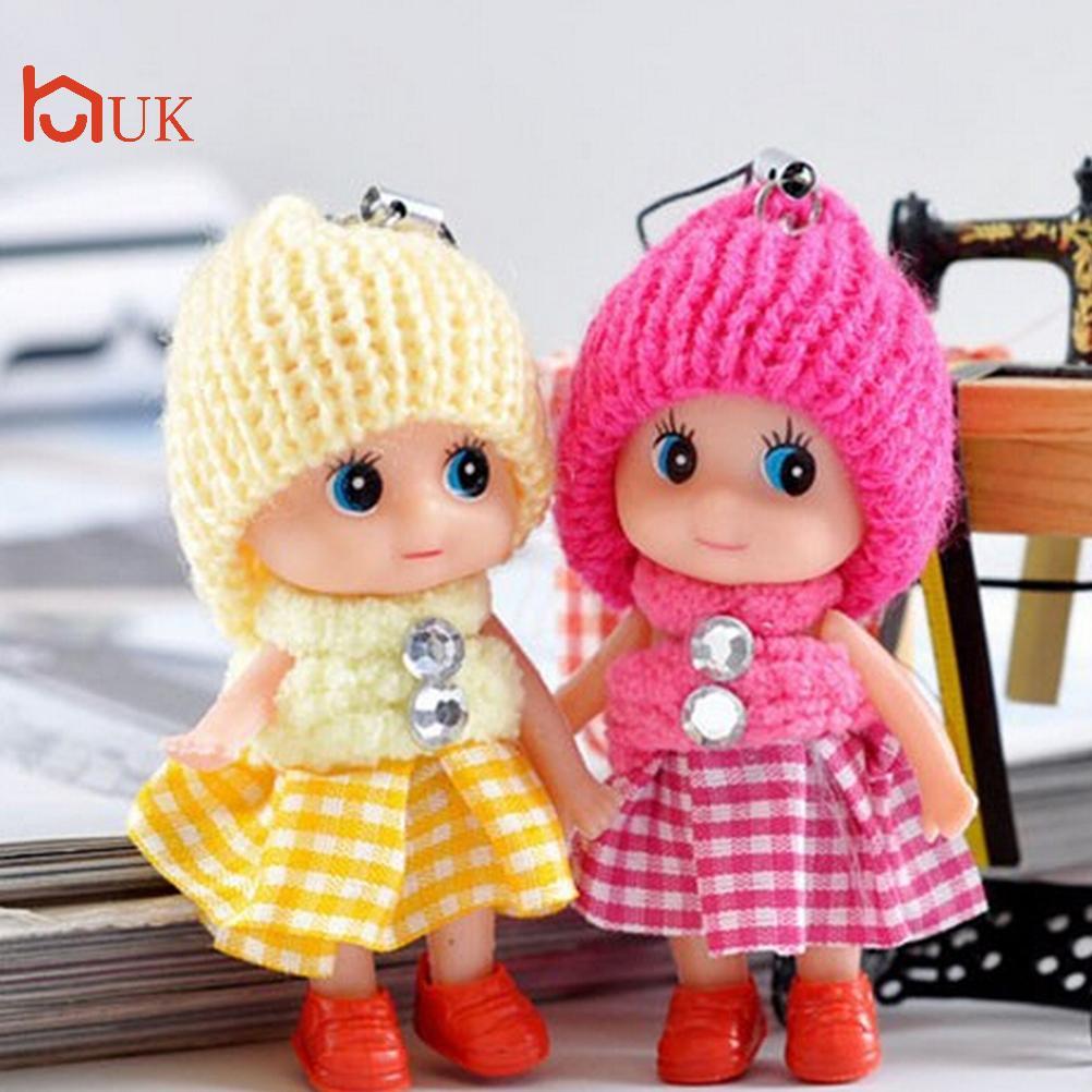 UK 1 ชิ้นตุ๊กตาเด็กนุ่ม Interactive Mini ตุ๊กตาโทรศัพท์แขวนเด็กของเล่นเด็ก 8 ซม.TH