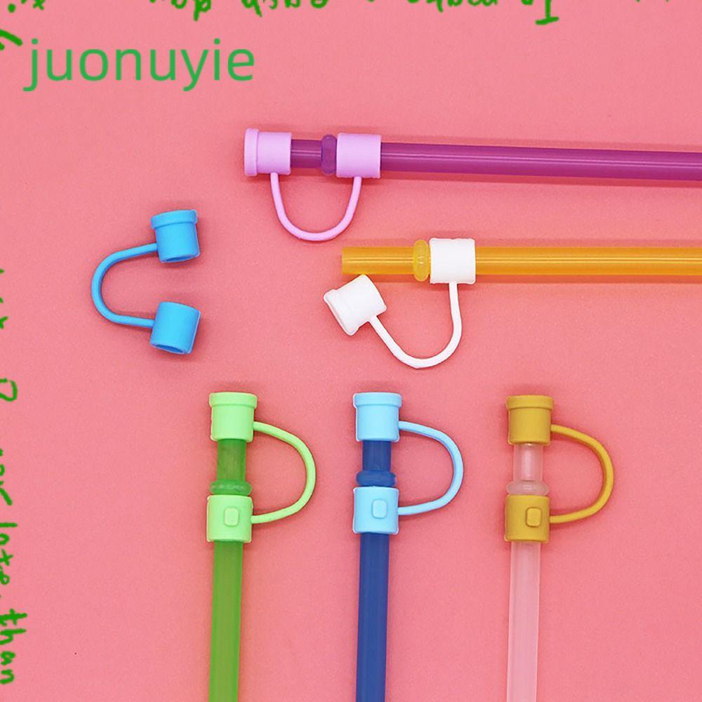 JUONUYIE Straw Tips Covers, Good Sealing Dust-Proof Straw Topper, Portable 8mm Cap Protector Straw Tips ฝาปิดสําหรับอุปกรณ์ปาร์ตี้