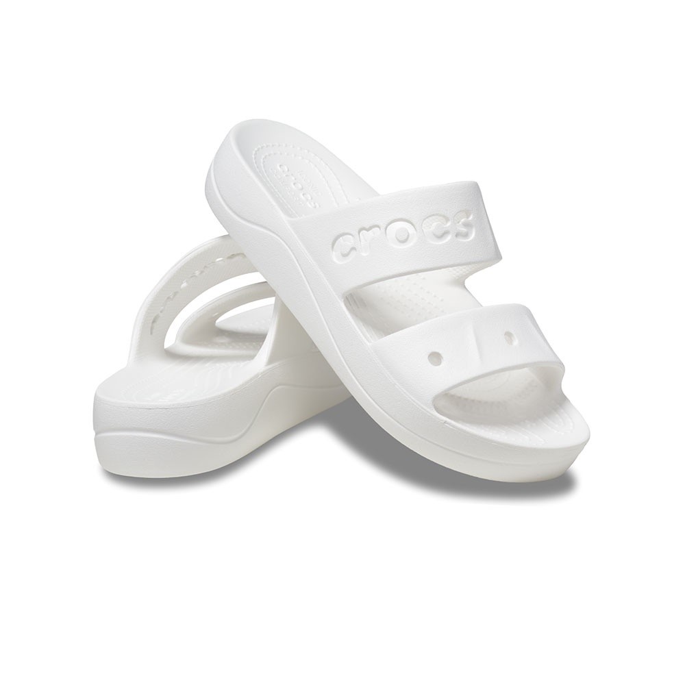 CROCS รองเท้าแตะผู้หญิง BAYA PLATFORM SANDAL รุ่น 208188-100 - WHITE - รูปที่ 4