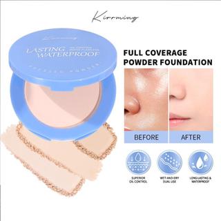 Oil Control Face Powder Matte Long Lasting Waterproof Flawless Setting Powder Compact With Mirror