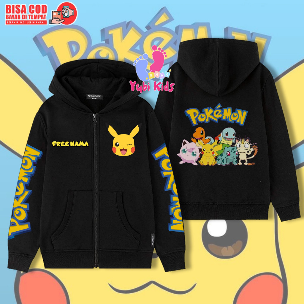 🧒 Pokemon Kids Zipper Hoodie / Zipper Jacket