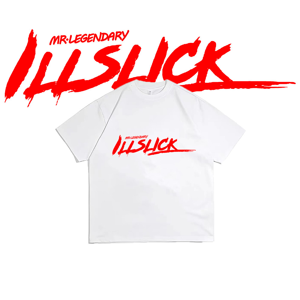 🍀【เสื้อยืดยอดนิยม】 ILLSLICK  T-Shirt เสื้อยืด hiptrack พิมพ์ลาย S-5XL