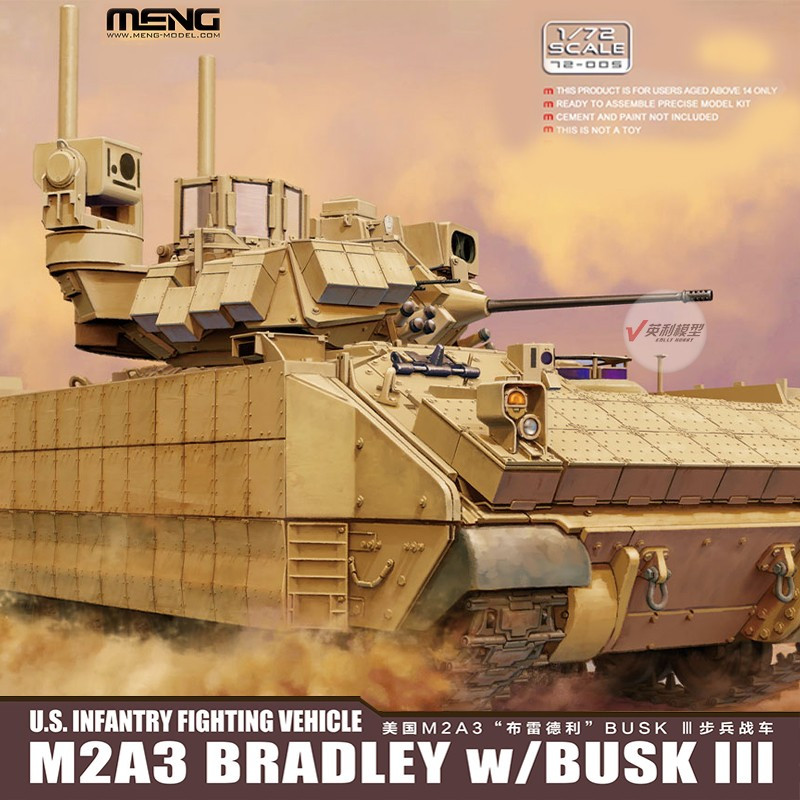 MENG 1/72 American M2A3 Bradley BUSHK II I Infantry Chariot 72-005