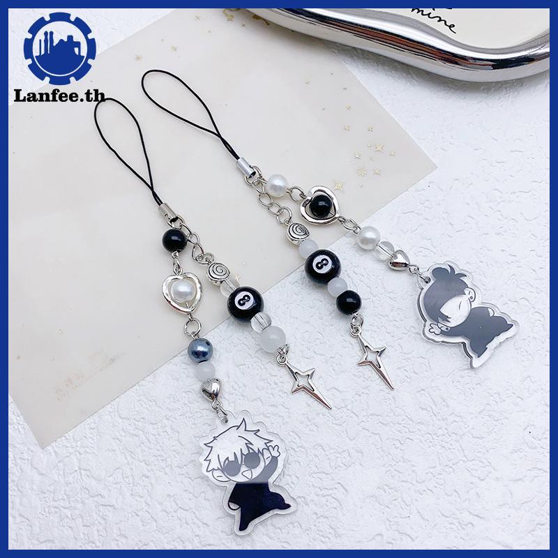 NFE อะนิเมะ Jujutsu พวงกุญแจคอสเพลย์ Eto และ Gojo การจับคู่โทรศัพท์ Charm อุปกรณ์เสริม Heart Star ลู