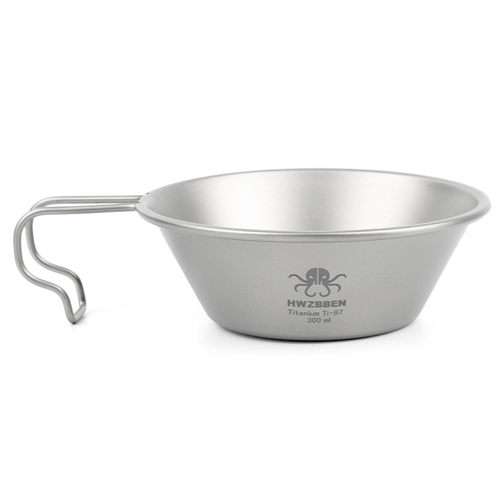 Yekai Ti Sierra Cup 300ml ชามตั้งแคมป์พร้อมที่จับสําหรับการเดินป่ากลางแจ้ง