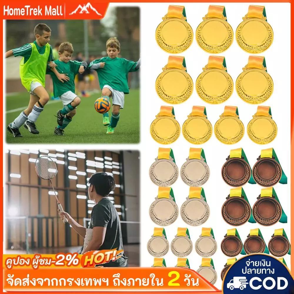 10ชิ้นทอง/เงิน/เข็มกลัดเหรียญรางวัลเหรียญโลหะชนะเหรียญสําหรับเกมกีฬา