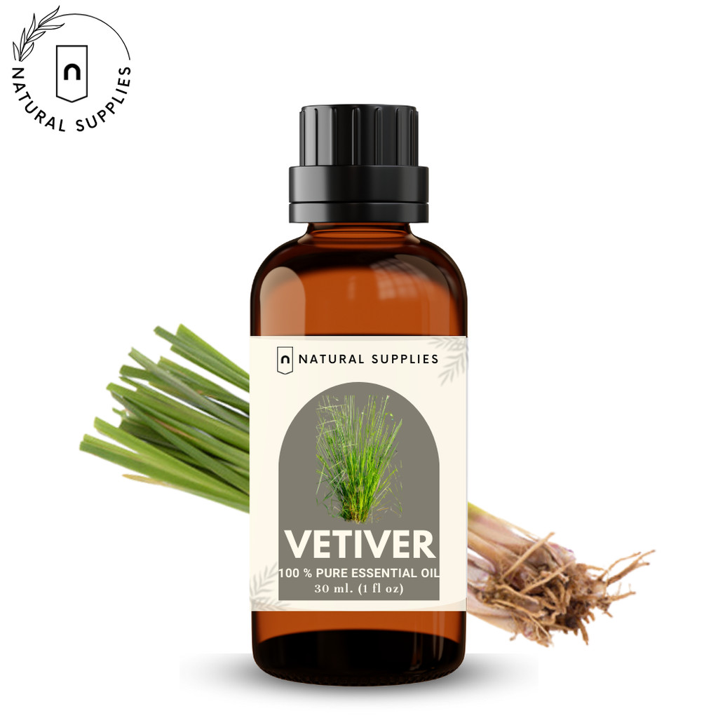 Pure Vetiver Essential oil น้ำมันหอมระเหย หญ้าแฝก บริสุทธิ์ ขนาด 10, 30 ml. by Natural Supplies ราคา ถูกที่สุด ดีลบีเคเค แกลเลอรีภาพที่ 2