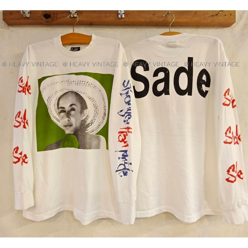 [ 23 ] SADE Hat Girl Long Sleeve เสื้อวินเทจ เสื้อทัวร์ วงร๊อค  vintage shirt