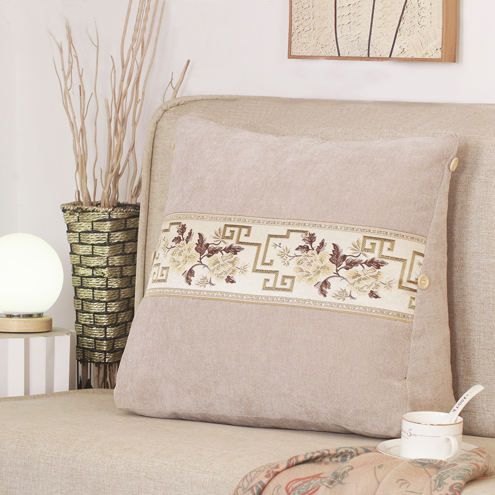 หมอนหนุนหลัง lunio กอดหมอน สามเหลี่ยมเบาะข้างเตียงพนักพิงขนาดใหญ่เก้าอี้สํานักงานโซฟาหมอนข้างเตียงที