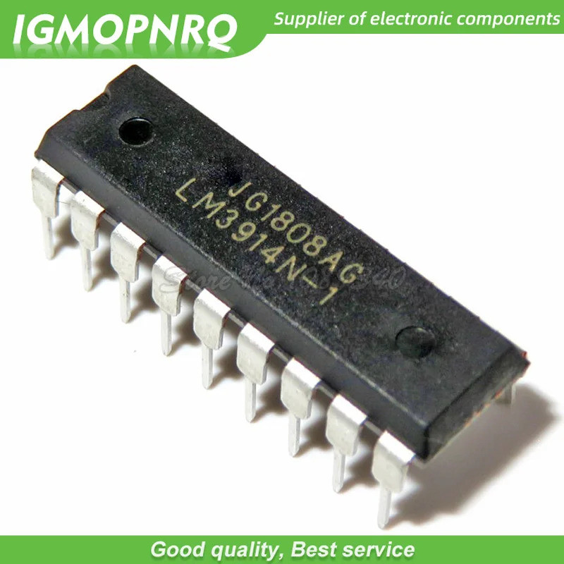 10pcs LM3914N-1 LM3914N LM3914 DIP-18 LED Dot/Bar Display Dvr Drivers ใหม่เดิม