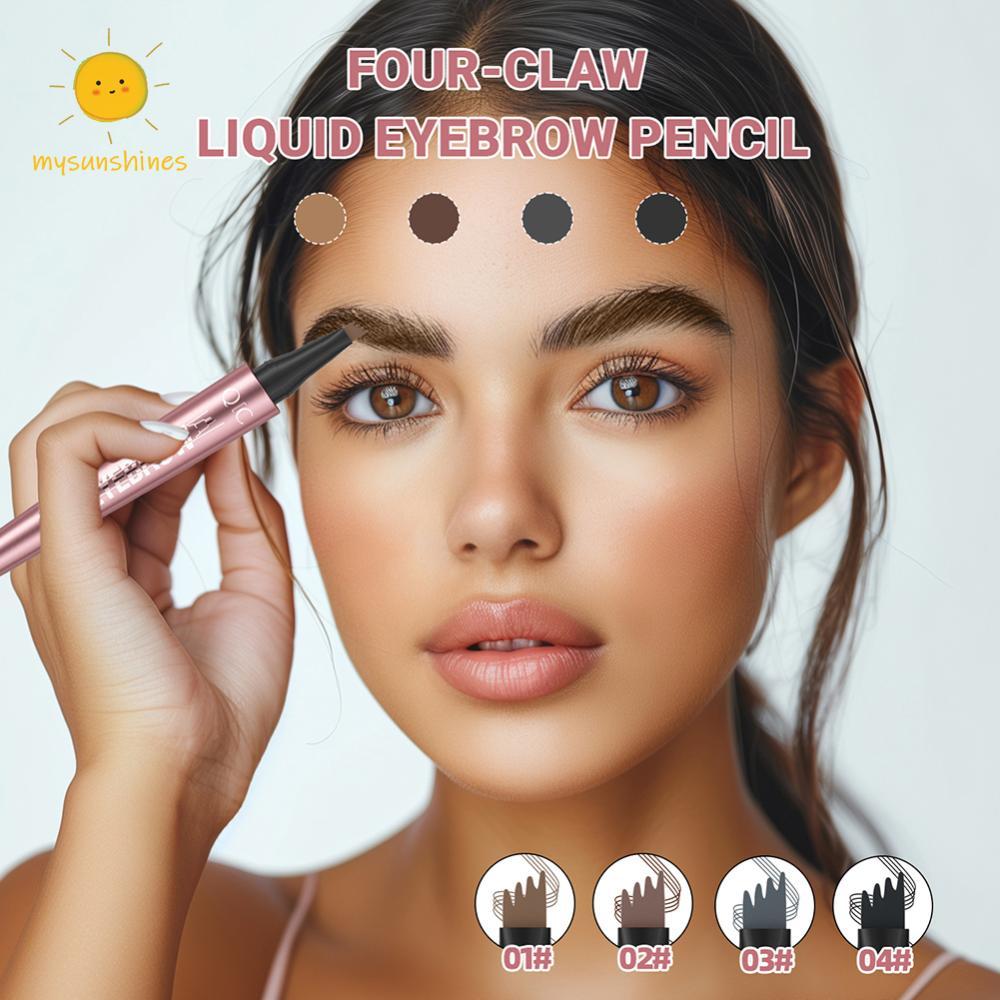 ❦ 3D ดินสอเขียนคิ้วกันน้ําดินสอเขียนคิ้ว Smudge-proof Eye Brow ดินสอ Long-Lasting Microblading ดินสอเขียนคิ้วสําหรับแต่งหน้า ราคา ถูกที่สุด ดีลบีเคเค แกลเลอรีภาพที่ 3