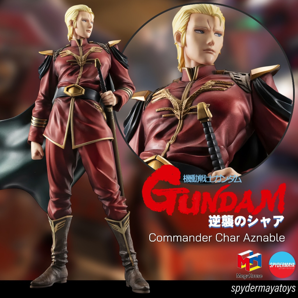 🎈   (PRE-ORDER)[Pre-Order] Commander Char Aznable GGG figure - Mobile Suit Gundam - MegaHouse
