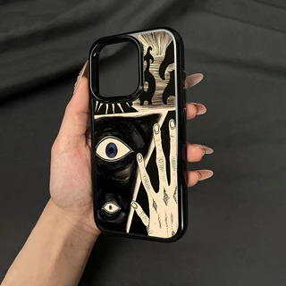 เคสอะคริลิคใสแข็งลายสัญลักษณ์ลึกลับสมัยใหม่ สำหรับ iPhone 11 12 13 14 15 16 Pro Max iPhone 13 iPhone 15 Pro Max ดีไซน์สว