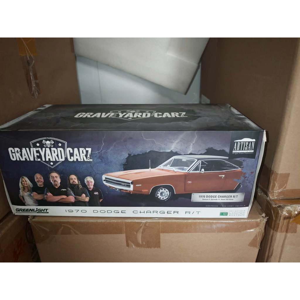 DODGE 1970 DODGE CHARGER R/T ซ้ายขวาสองประตูเปิด 1: 18 วัสดุโลหะผสมใหม่เอี่ยม