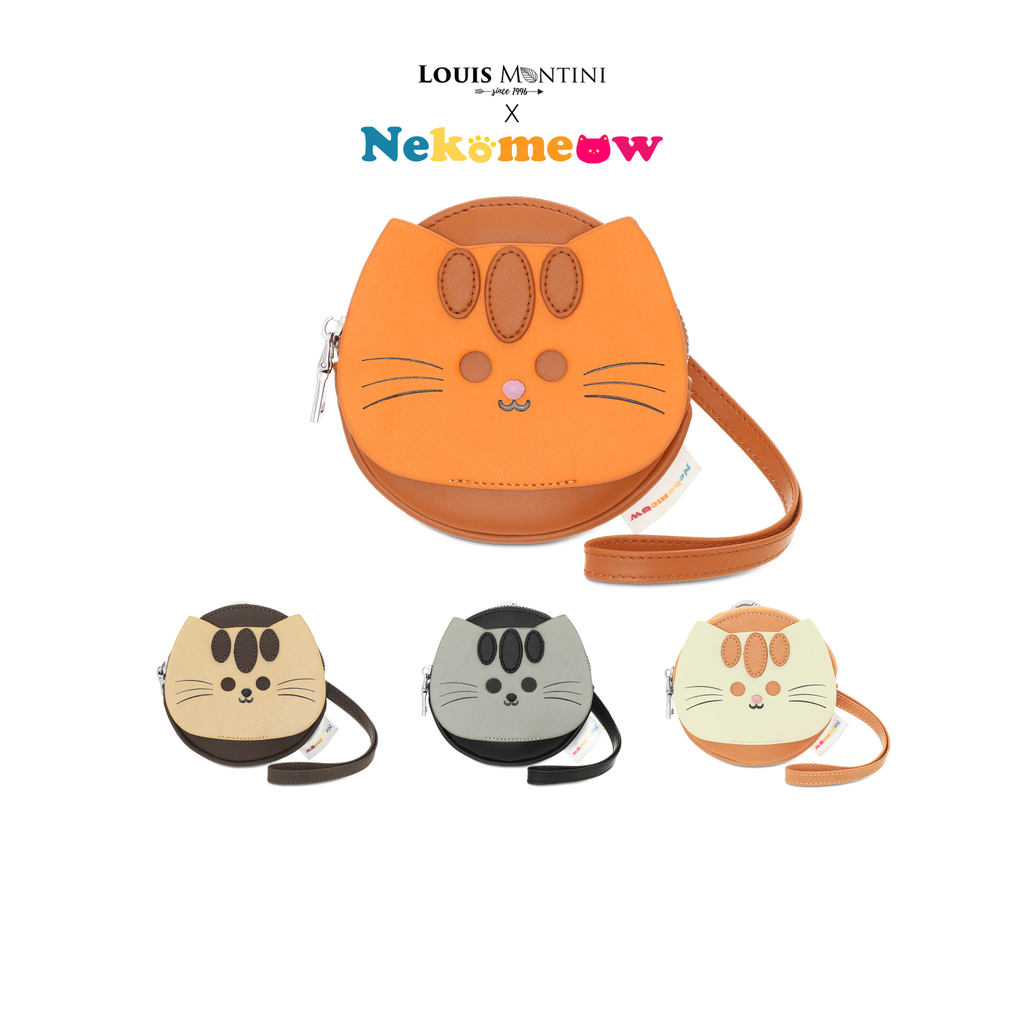 Louis Montini  (Nyan Nyan Family) กระเป๋าใส่เหรียญรูปแมว NEKO-KR002