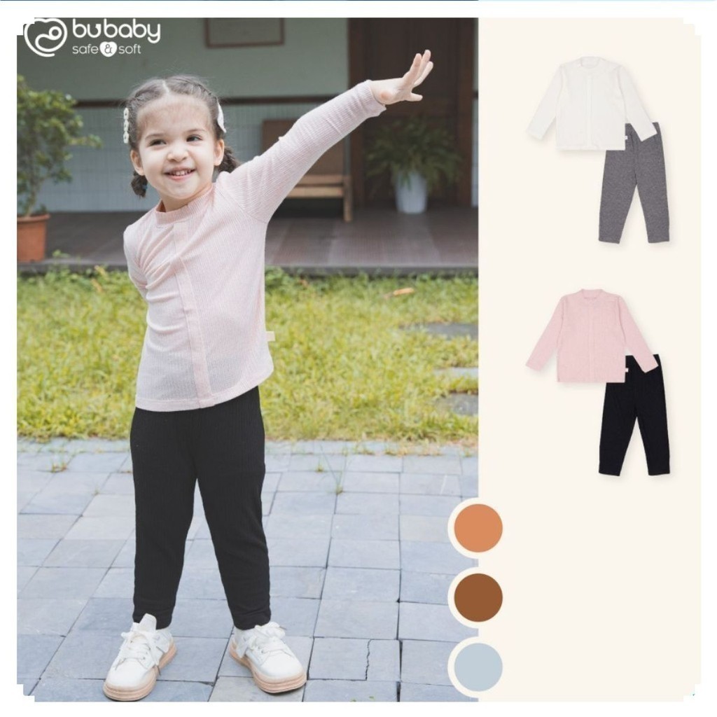 บูเบบี้ บูเบบี้ บูเบบี้ | (1-5Y) BWL ชุดแขนยาวคอเต่าผ้าวูลวอร์มเด็ก110901 เด็กชาย – เด็กหญิง – เสื้อ