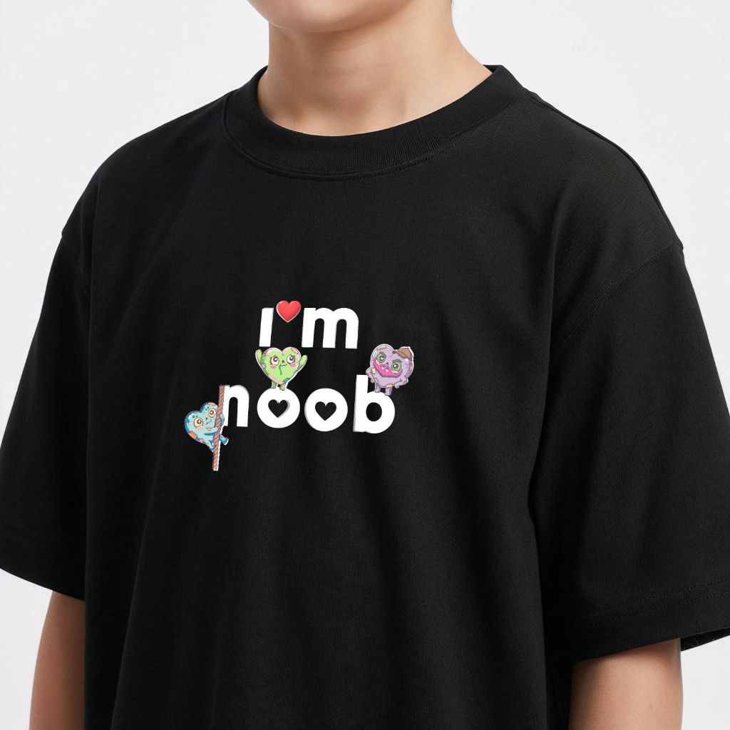 เสื้อยืด i'm noob Zombie In Love เสื้อยืดลายพิมพ์ สบาย ผ้าฝ้ายแท้ 100-5xl