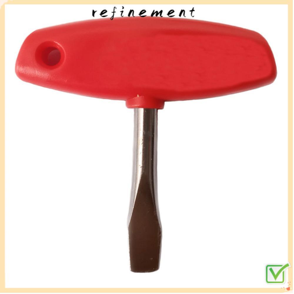 REFINEMENT Slotted ไขควง, พลาสติก ABS เหล็กคาร์บอน T Handle, T-bar Grip สีแดง 3.78 นิ้ว T Bar ชุดฟิล