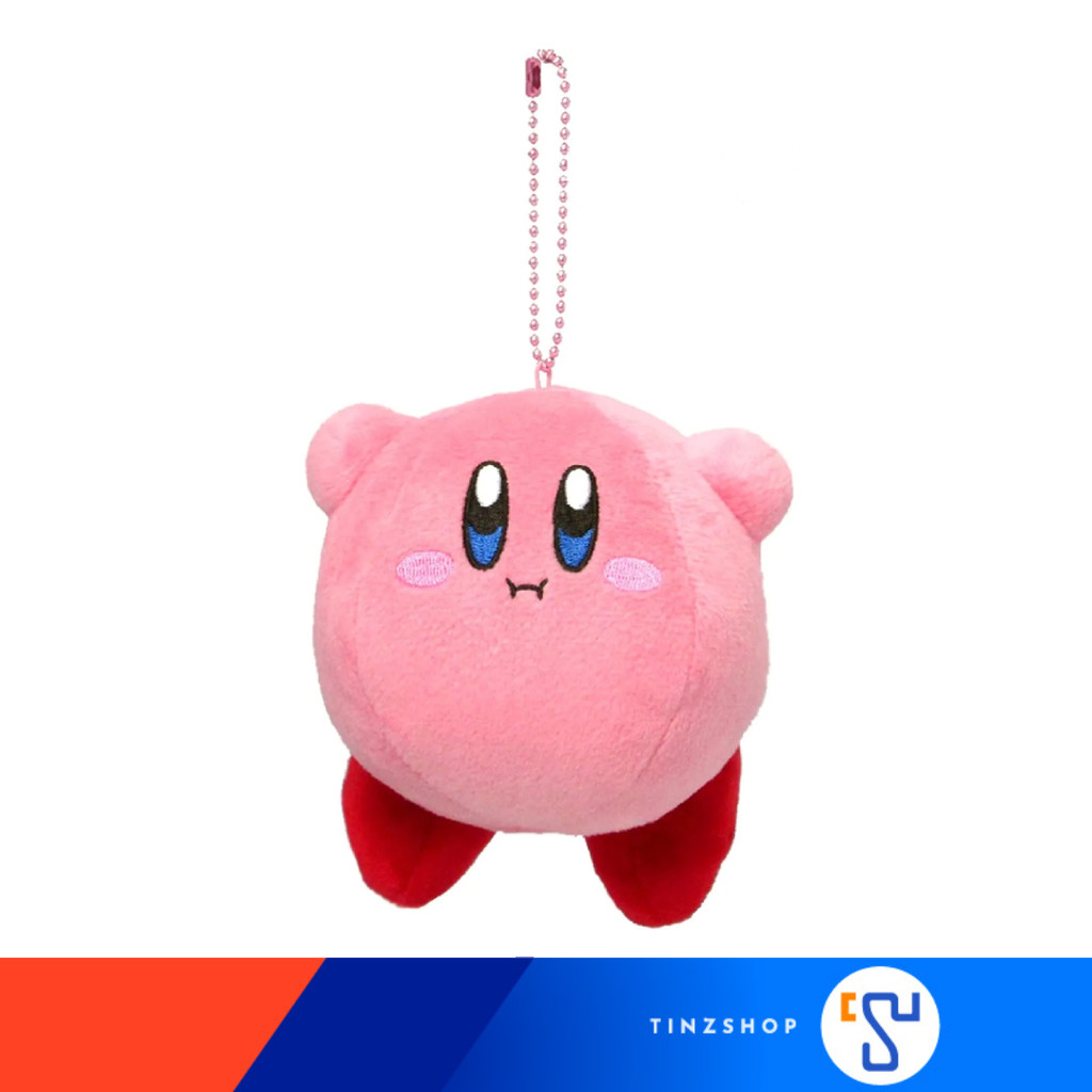 KC03 Nintendo Kirby All Star Collection Kirby Hovering Keychain / ตุ๊กตา พวงกุญแจ เคอร์บี้ลอยได้ / KPM04
