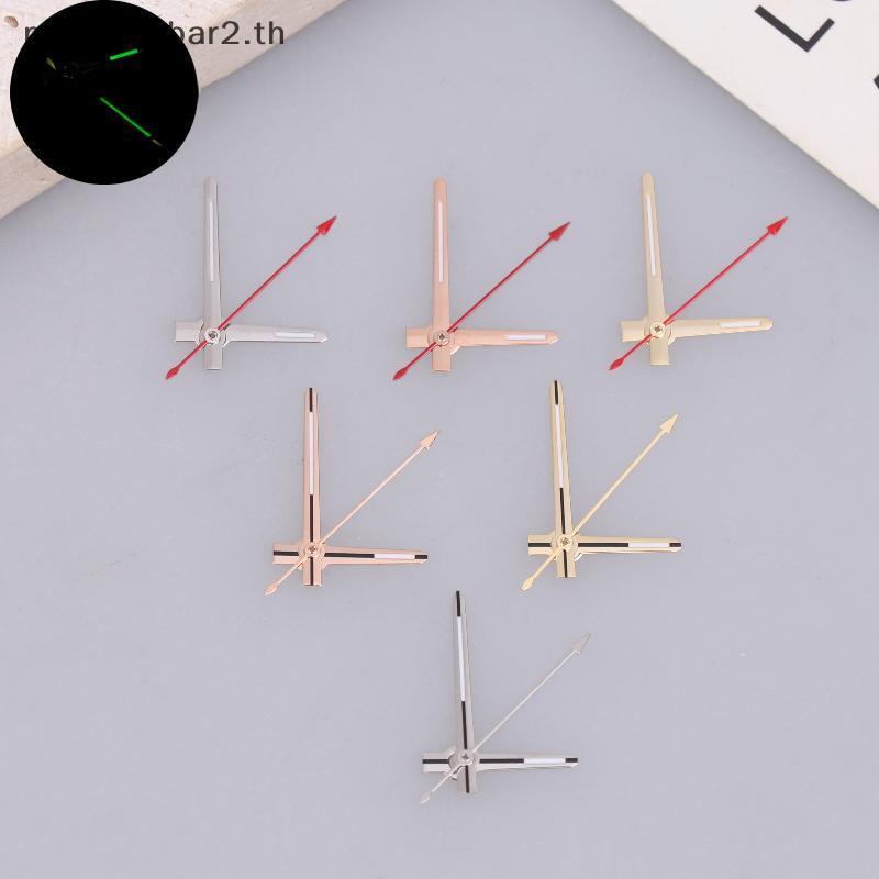 # waveba # VK63 นาฬิกามืออะไหล่สีเขียว Luminous Quartz Movement Hands นาฬิกาตัวชี้ Fit สําหรับ VK63A