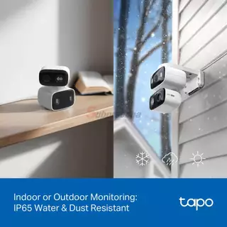Tapo C246D / Tapo กล้องวงจรปิด 3 MP+3 MP (Lens2.8/6mm) (Wi-Fi) Indoor/Outdoor Dual Lens Pan/Tilt