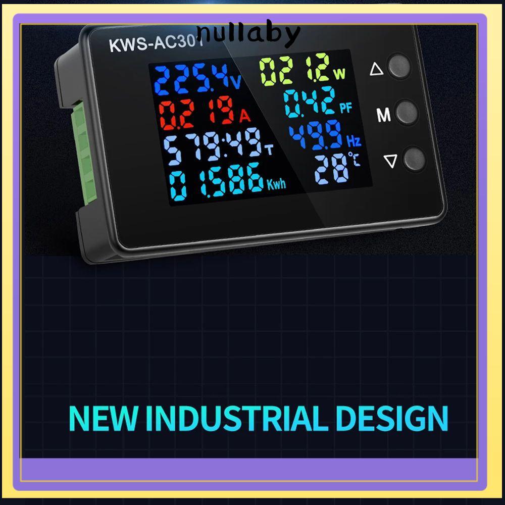 NULLABY AC Wattmeter KWS-AC301 0-100A AC 50-300V Power Energy Meter